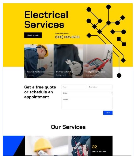 Websites for Electrical Contractors