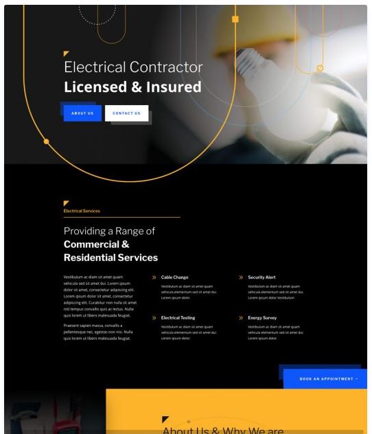Websites for Electricians