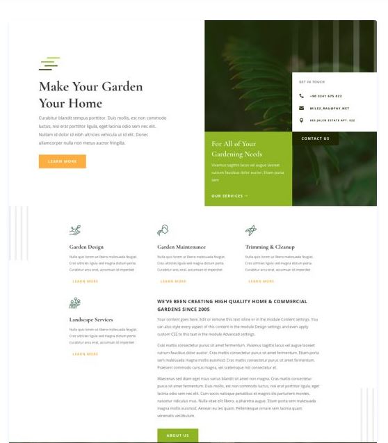 Websites for Garden Maintenance