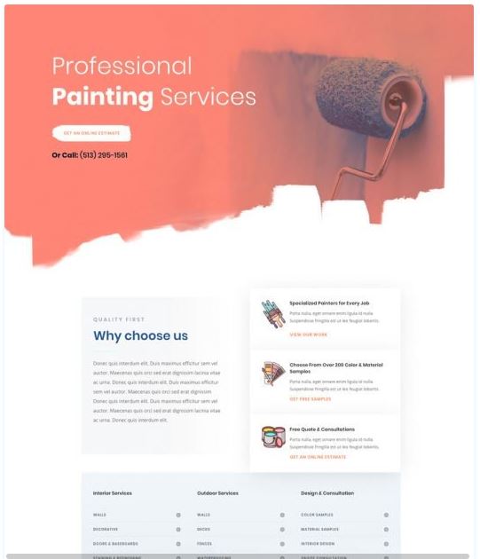 Websites for Painters & Decorators